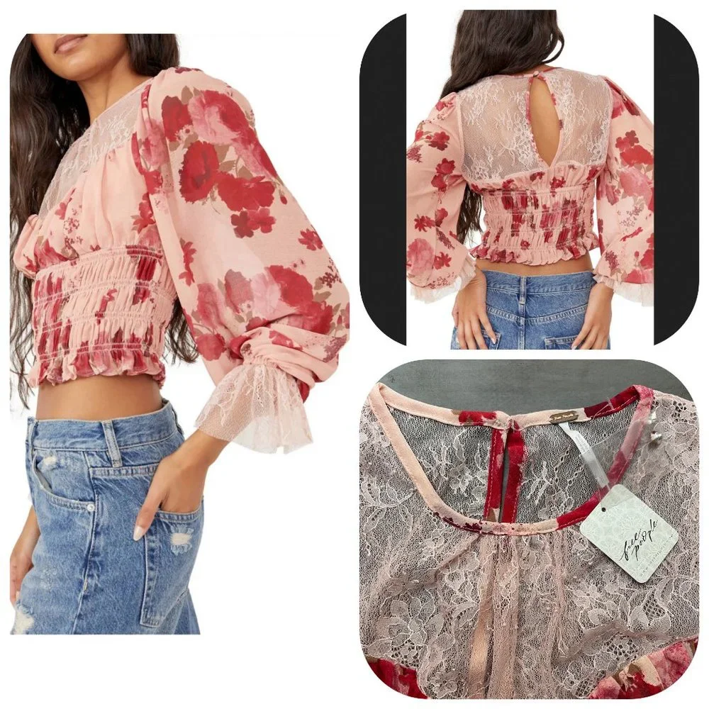 NWT Free people Daphne Blouse